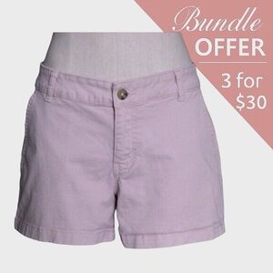 Ana  Mid Rise Twill Shorts